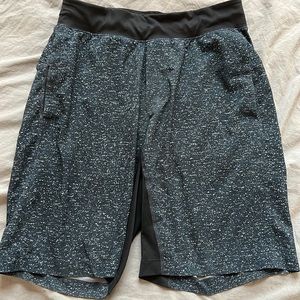Lululemon Pace Breaker Shorts Black Speckle